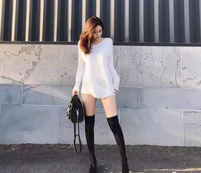 王思聰未拿下的韓國女主播，九頭身大長腿，身材堪稱“尤物”