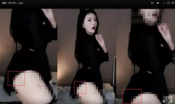 受不了！女主播低胸+黑絲裝大跳開火車，動作太大還露出私密衣物